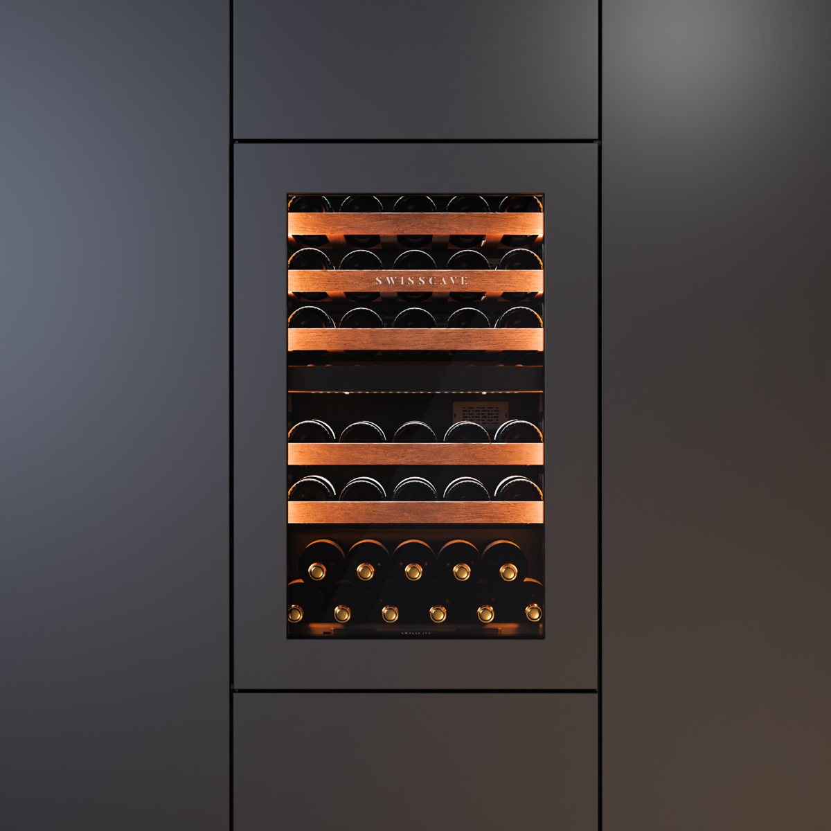 SWISSCAVE LUXURY KITCHEN EDITION WIB-88DFP eingebaut in moderner Küche