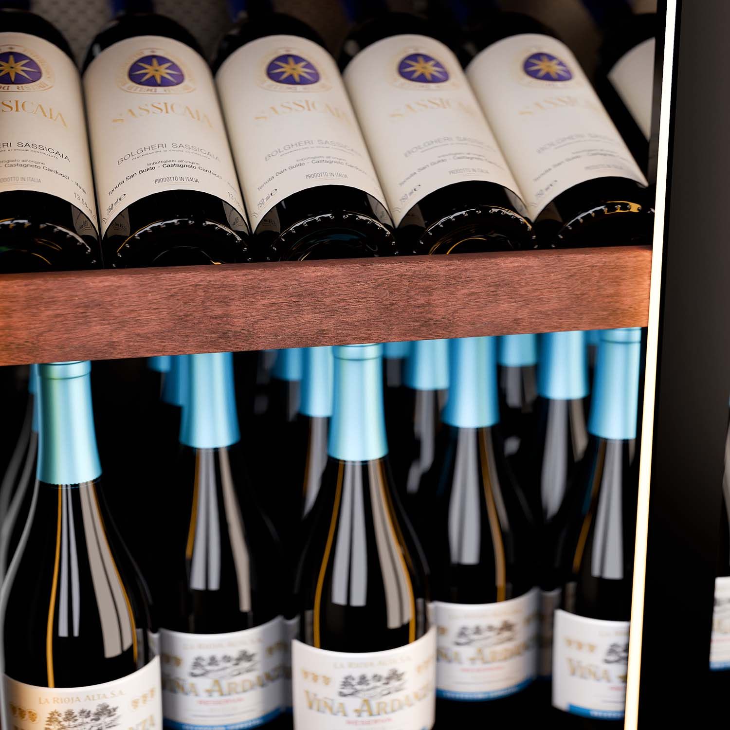 WLA-760FLD Ein-Zonen-Weinwand | 230 cm | 200 Flaschen