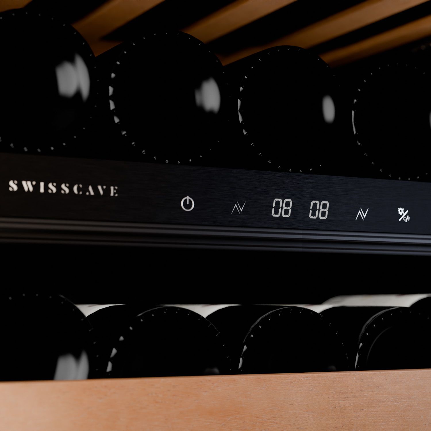 WLB-120DF-BLACK 2-Zonen Weinkühlschrank | 83cm | 26 Flaschen