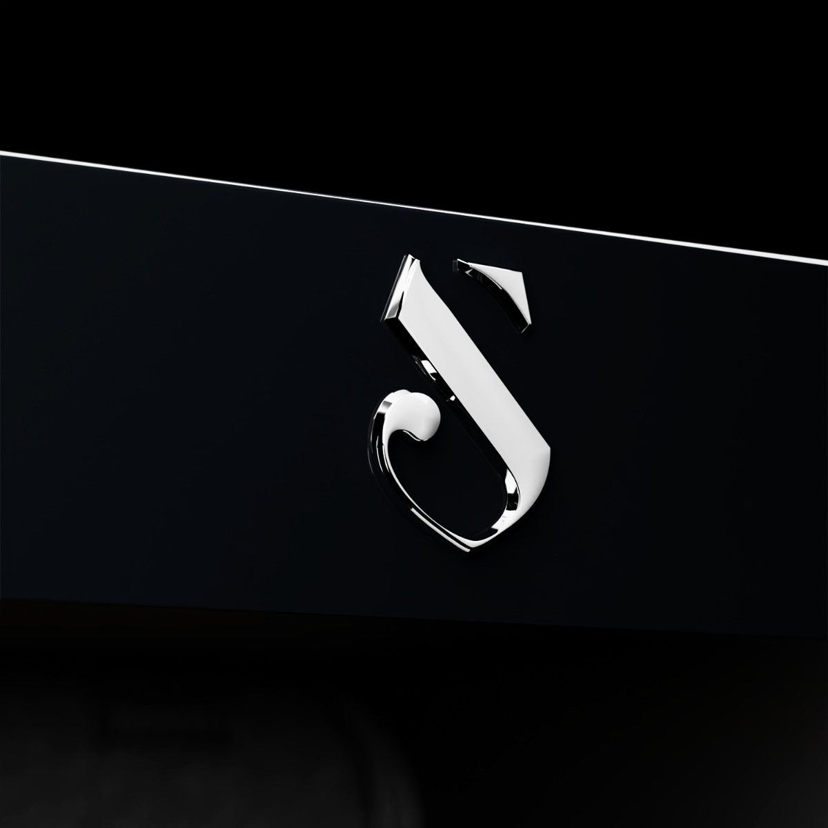 SWISSCAVE S-Logo Detail am WLB-320DF-BLACK