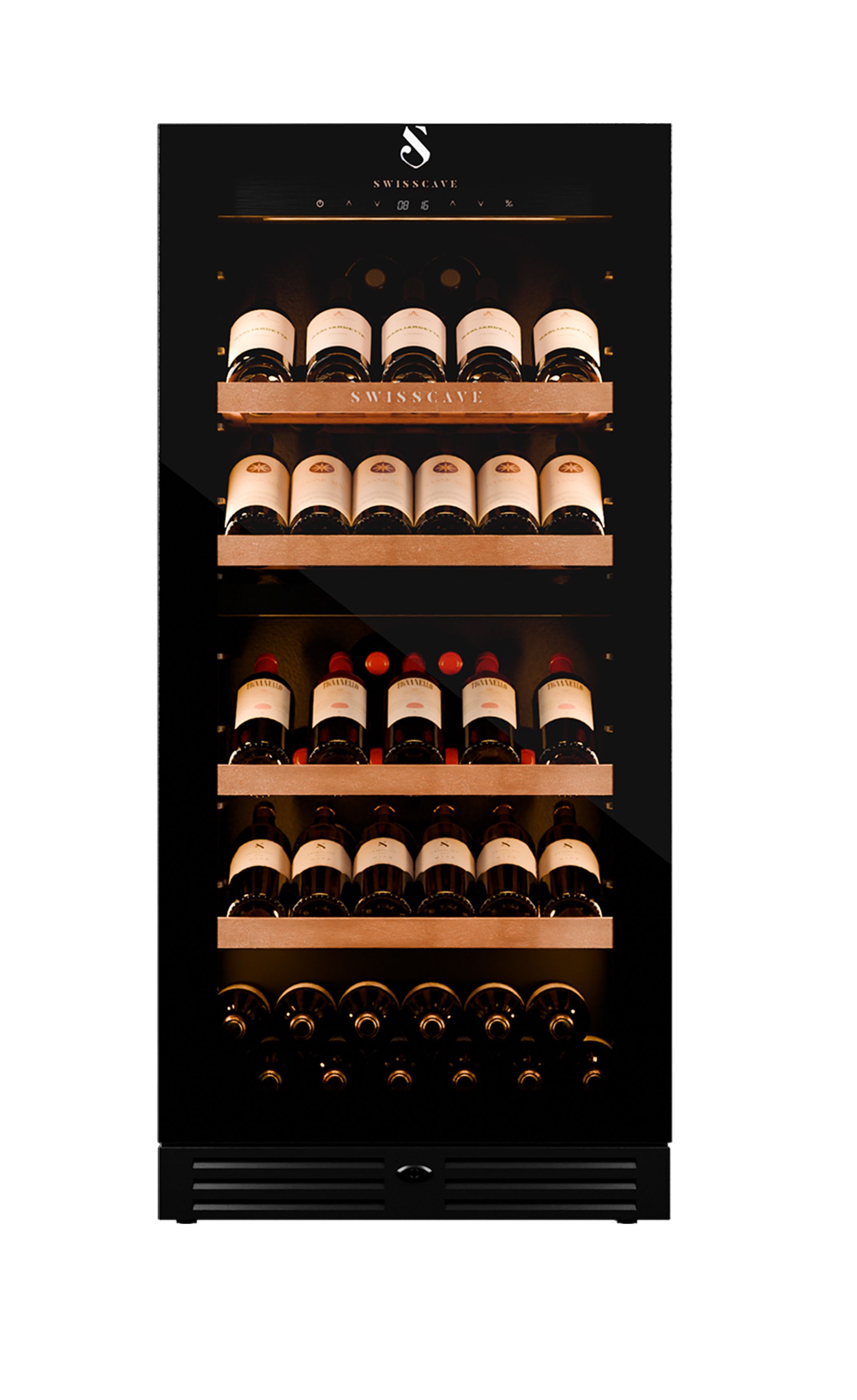 WLB-360DFD-MIX dual zone wine cooler | 127cm | 93 bottles