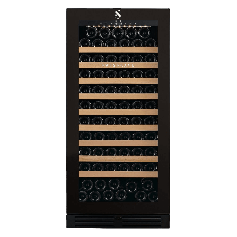 SWISSCAVE PREMIUM EDITION WLB-360F-MIX Weinkühlschrank – Frontansicht mit Glastür