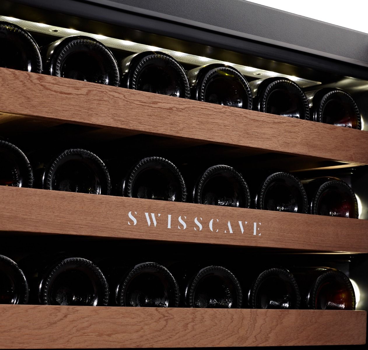 Holztablare mit weisser Innenbeleuchtung im WIB-88DFP