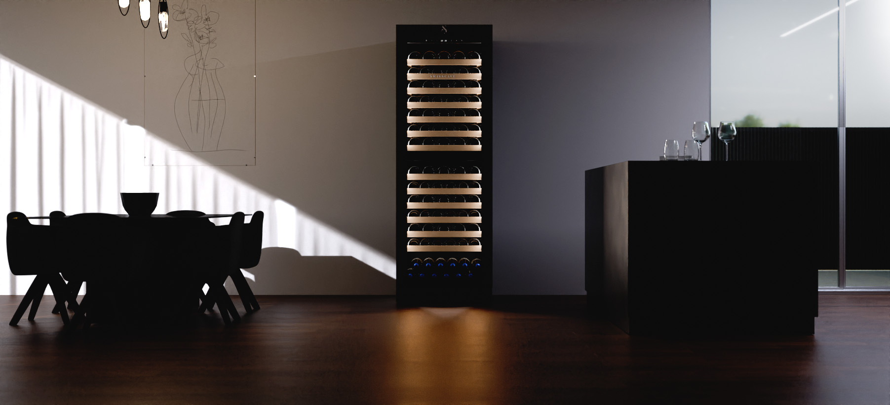 SWISSCAVE Weinkühlschrank in Premium-Interior