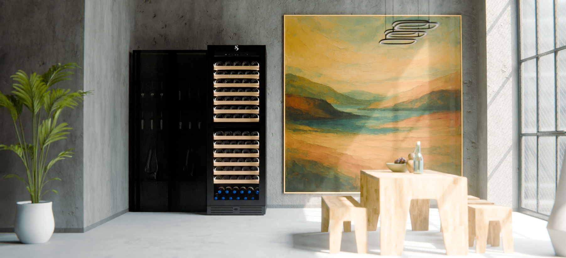 SWISSCAVE Weinklimaschrank in Architekturprojekt